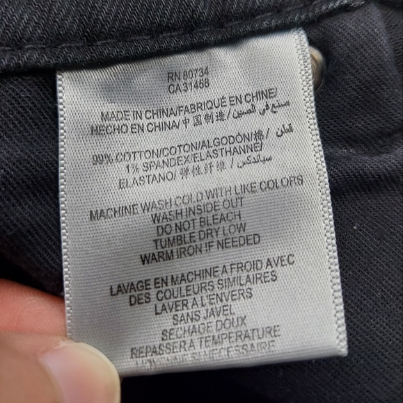 BCBGMaxAzria May Skinny w/Back Leg Zipper Black Jeans Pants Mid Rise Size 27 - Picture 11 of 16